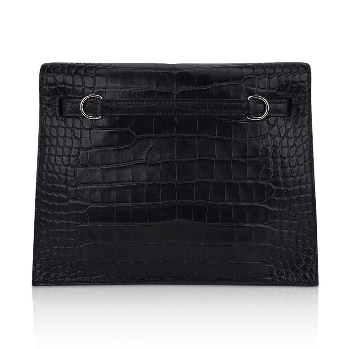 Limited Edition Kelly Danse Bag Matte Black Crocodile